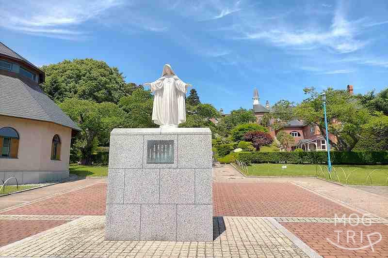 函館「トラピスチヌ修道院」に展示されているマリア像