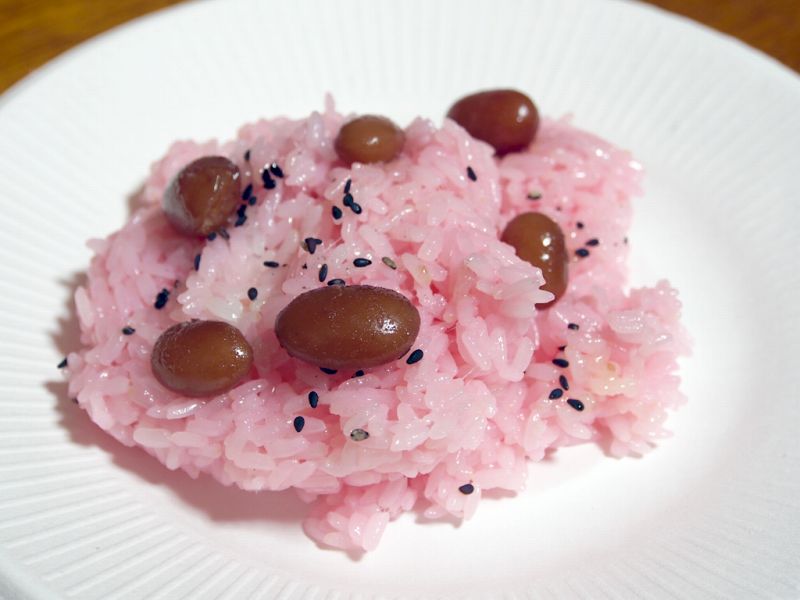 甘納豆の入った北海道の赤飯