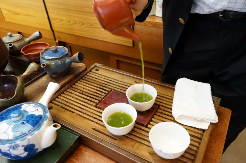 玉翠園の緑茶
