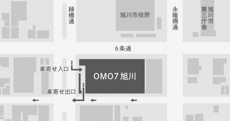 OMO7旭川　駐車場配置図