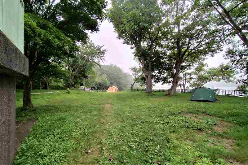 東大沼キャンプ場のテントサイト