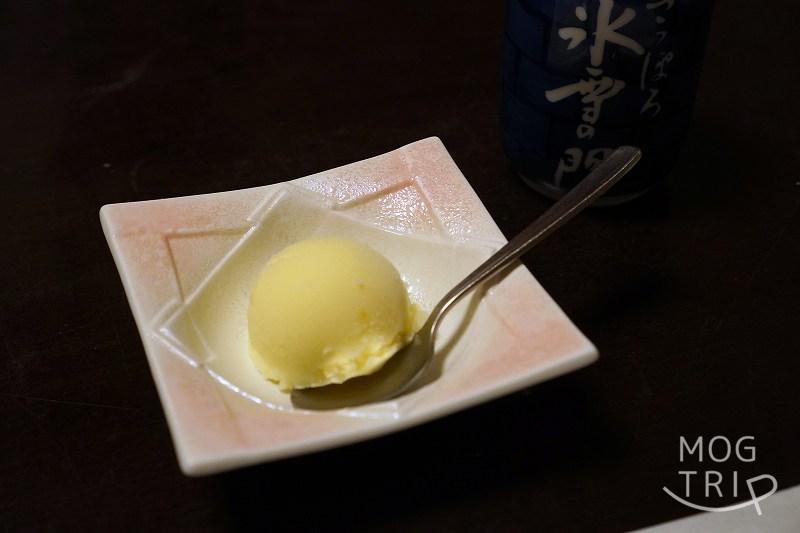 札幌「氷雪の門」柚子シャーベット