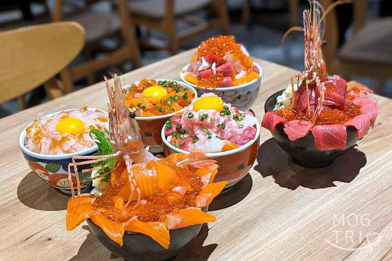 札幌海鮮丼専門店「すしどんぶり」海鮮丼６種
